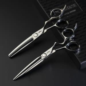 Profesjonalne Nożyczki Fryzjerskie Mr Mustache Crusander 6.3 + Degażówki 6,0″