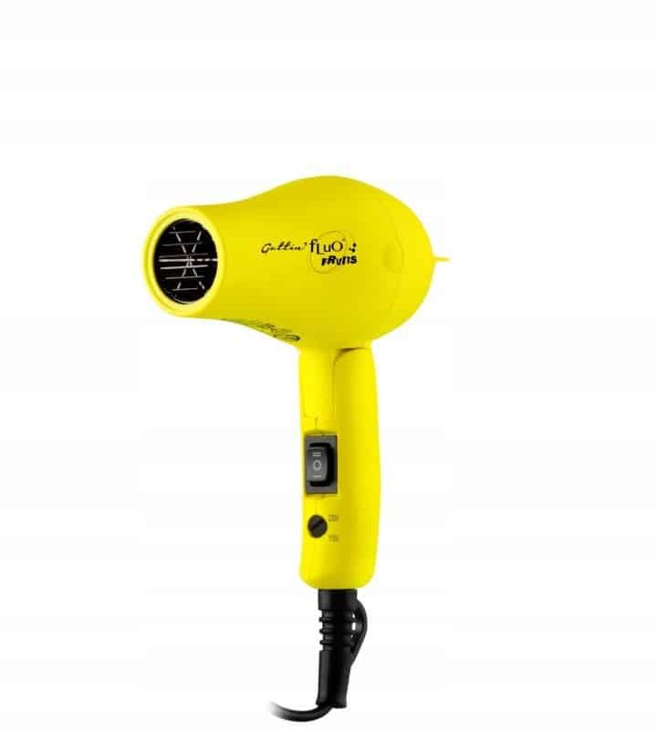 Suszarka podróżna Gettin'Fluo Fruits, składana, żółta, 1800W