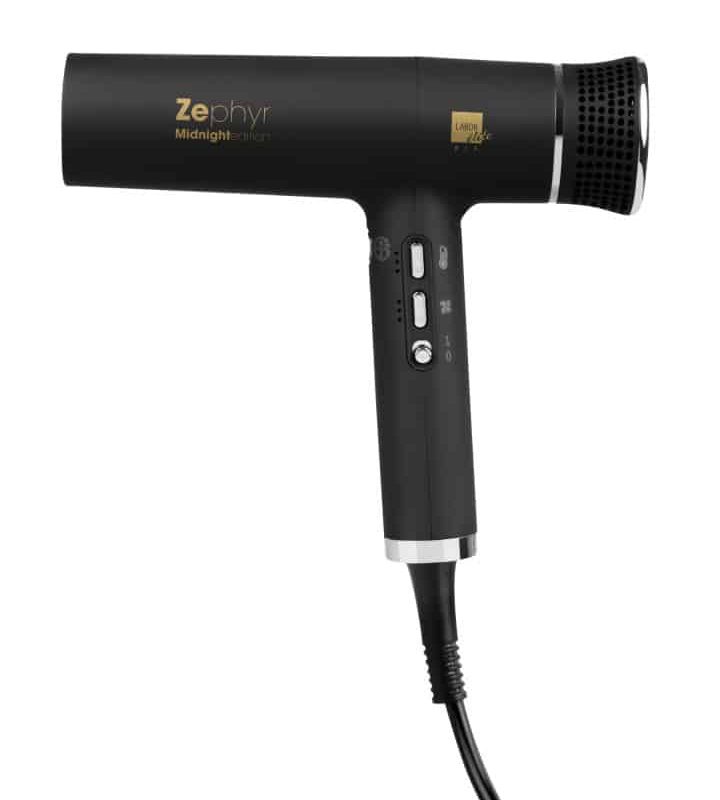 LE009  Ultra lekka suszarka ZEPHYR , 75db , EDYCJA LIMITOWANA , KOLOR CZARNY