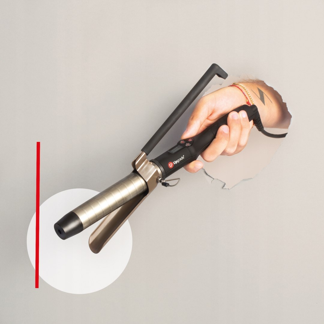 UG06E UPGRADE , lokówka do włosów , tytanowa z klipsem , 26 mm_1