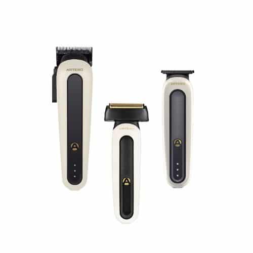 Zestaw WHITE NEW YORK - Maszynka fryzjerska bezprzewodowa BROOKLYN + Trymer BROONX + Golarka QUEENS